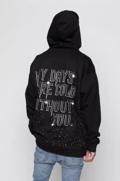 CASH Hoodies Days Are Cold Paint Spatter Hoodie