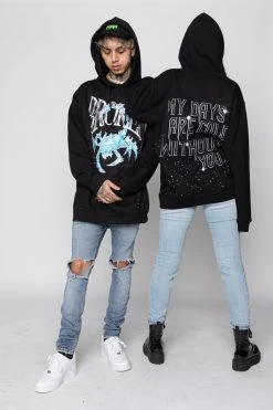 CASH Hoodies Days Are Cold Paint Spatter Hoodie