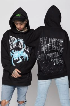 CASH Hoodies Days Are Cold Paint Spatter Hoodie