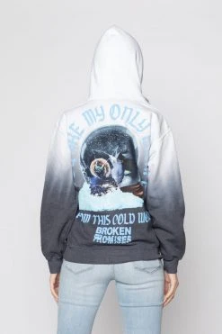 BROKEN PROMISES Snowglobe Dip Dye Sweatshirt