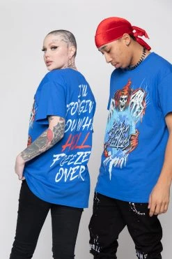 BROKEN PROMISES Froze Over Tee Royal Shirts