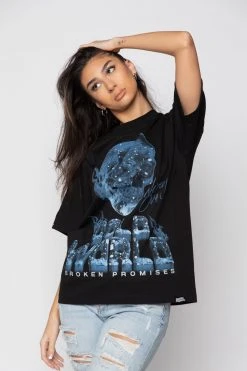 BROKEN PROMISES Shirts Cold World Tee Black