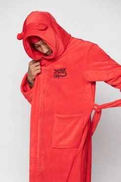 BROKEN PROMISES Devil Horn Robe Red Horn Hoodies