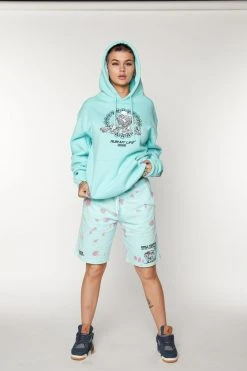 BROKEN PROMISES Delirious Tie Dye Fleece Shorts Bottoms