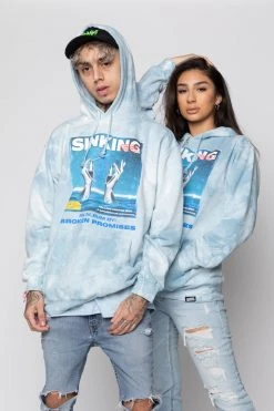 BROKEN PROMISES Sinking Feeling Tie Dye Hoodie Hoodies