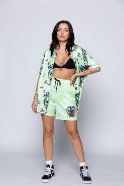 BROKEN PROMISES Hazardous Button-Up Shirt Shirts