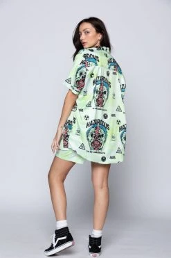 BROKEN PROMISES Hazardous Button-Up Shirt Shirts