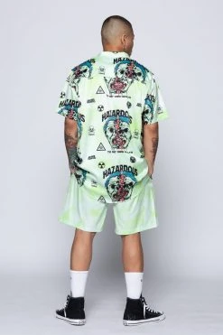 BROKEN PROMISES Hazardous Button-Up Shirt Shirts