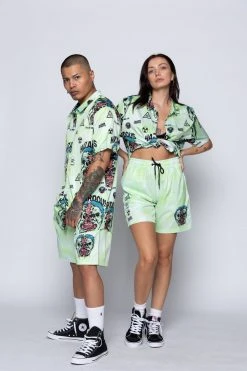 BROKEN PROMISES Hazardous Button-Up Shirt Shirts