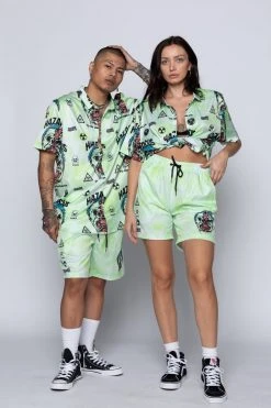 BROKEN PROMISES Hazardous Button-Up Shirt Shirts