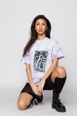 BROKEN PROMISES Eternal Love Tie Dye Tee Purple