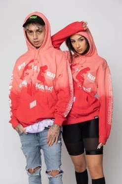 BROKEN PROMISES Hoodies Falling For You Gradient Dye Hoodie