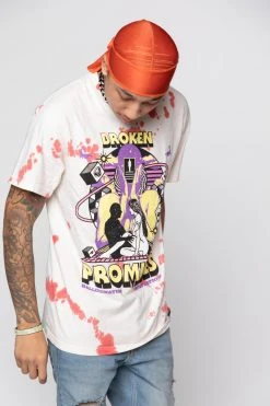 BROKEN PROMISES Fantasy & Reality SST White Shirts