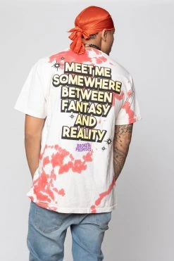 BROKEN PROMISES Fantasy & Reality SST White Shirts