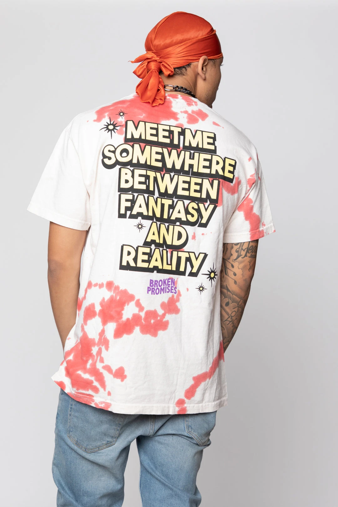 BROKEN PROMISES Fantasy & Reality SST White Shirts