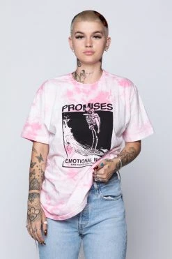 BROKEN PROMISES Beach Break Tee Pink