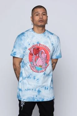 BROKEN PROMISES Shirts Splash Zone Tee Blue