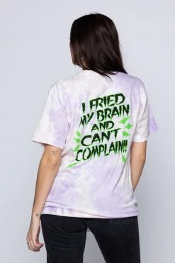 BROKEN PROMISES Shirts Fried Tie Dye Tee Lavender