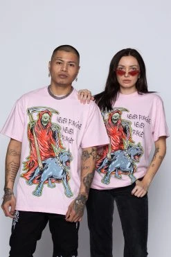 BROKEN PROMISES Worst In Me Tee Pink