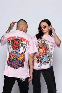 BROKEN PROMISES Worst In Me Tee Pink