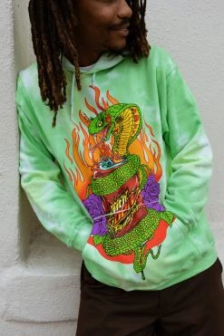 CASH BPxMTN DEW Down In Flames Tie Dye Hoodie