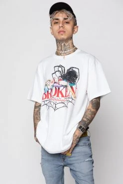 BROKEN PROMISES Shirts Pillow Talk SST White