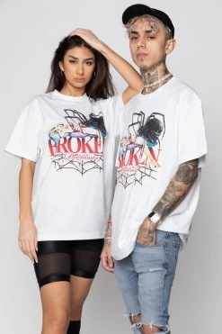 BROKEN PROMISES Shirts Pillow Talk SST White