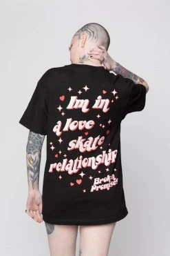 BROKEN PROMISES Love Skate SST Black Shirts