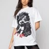 BROKEN PROMISES Roll With Me Tee White