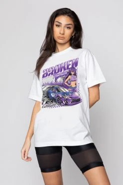 BROKEN PROMISES Drifting Tee White