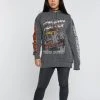 BROKEN PROMISES Coffin Jump Pigment Dye Hoodie