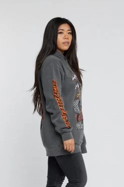 BROKEN PROMISES Coffin Jump Pigment Dye Hoodie