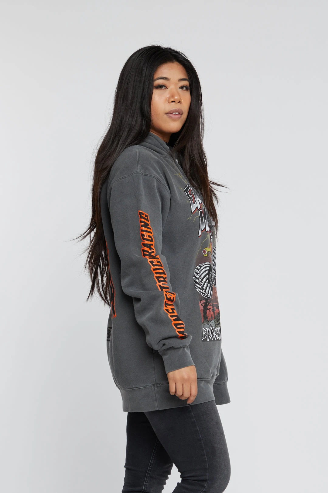 BROKEN PROMISES Coffin Jump Pigment Dye Hoodie