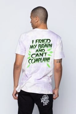 BROKEN PROMISES Shirts Fried Tie Dye Tee Lavender