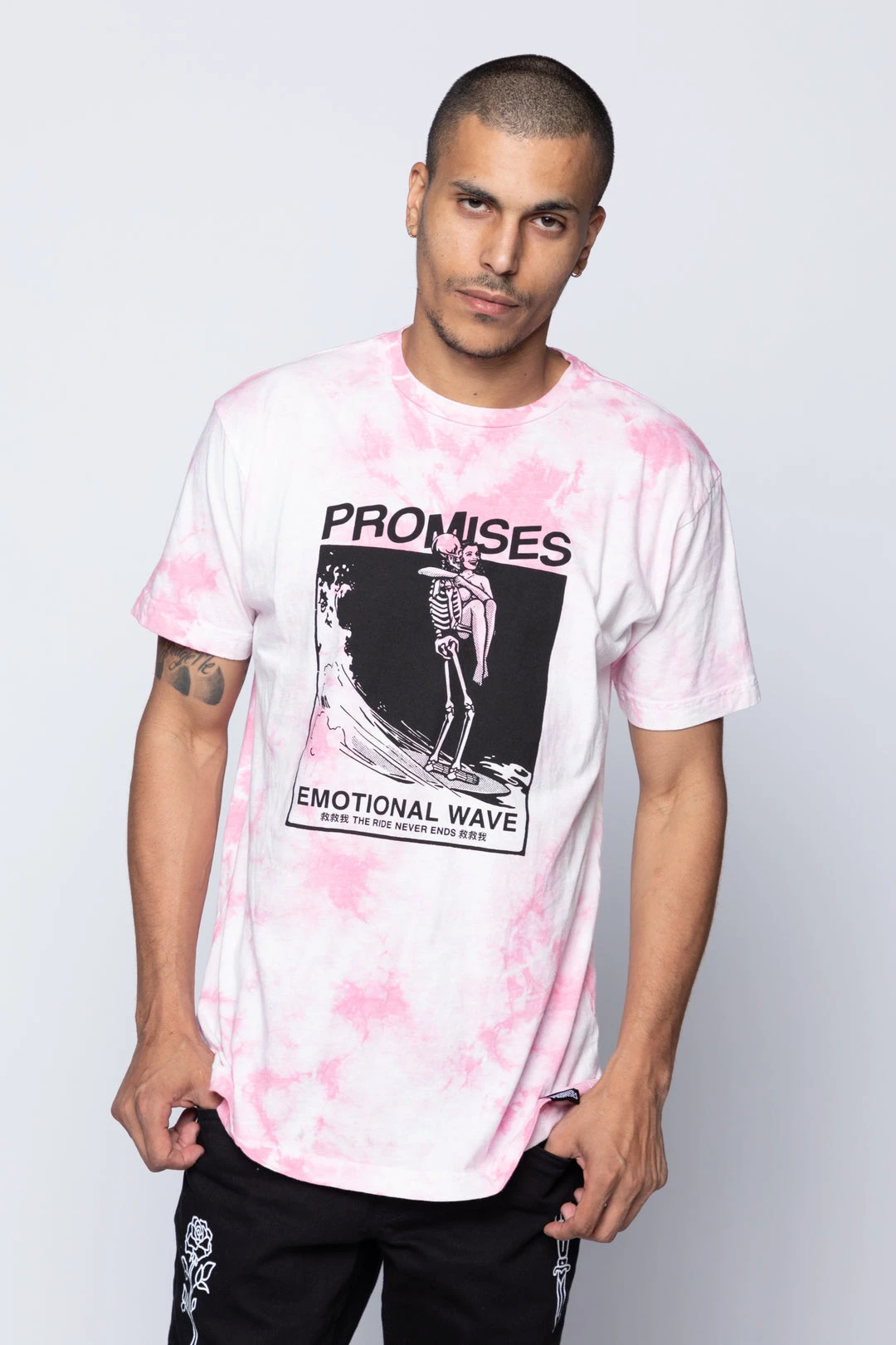BROKEN PROMISES Beach Break Tee Pink