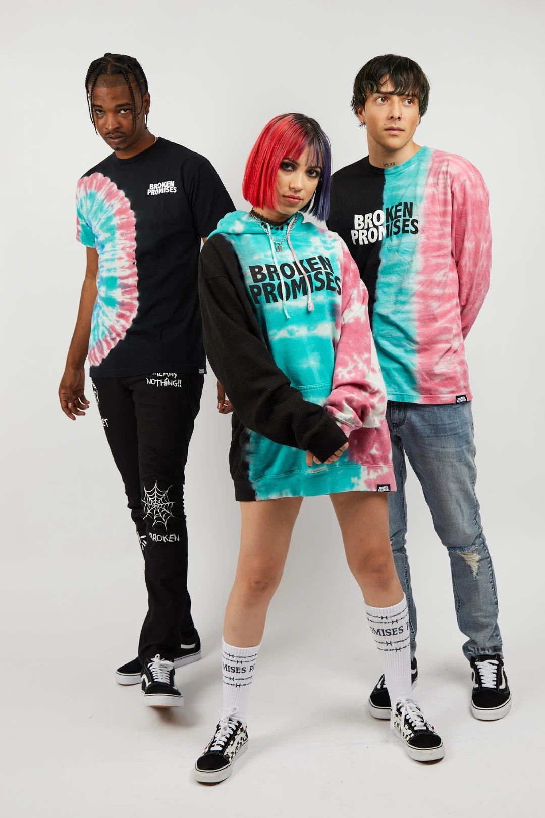 CASH Hoodies Wave Logo Tri-Color Hoodie