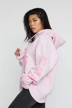 BROKEN PROMISES Don't Play Games Hoodie Pink Hoodies