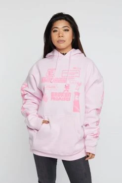 BROKEN PROMISES Don't Play Games Hoodie Pink Hoodies