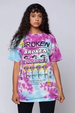 BROKEN PROMISES Pleasure Resides Tie Dye Tee
