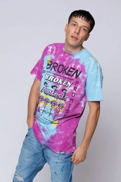 BROKEN PROMISES Pleasure Resides Tie Dye Tee