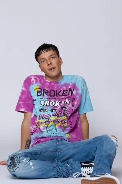 BROKEN PROMISES Pleasure Resides Tie Dye Tee