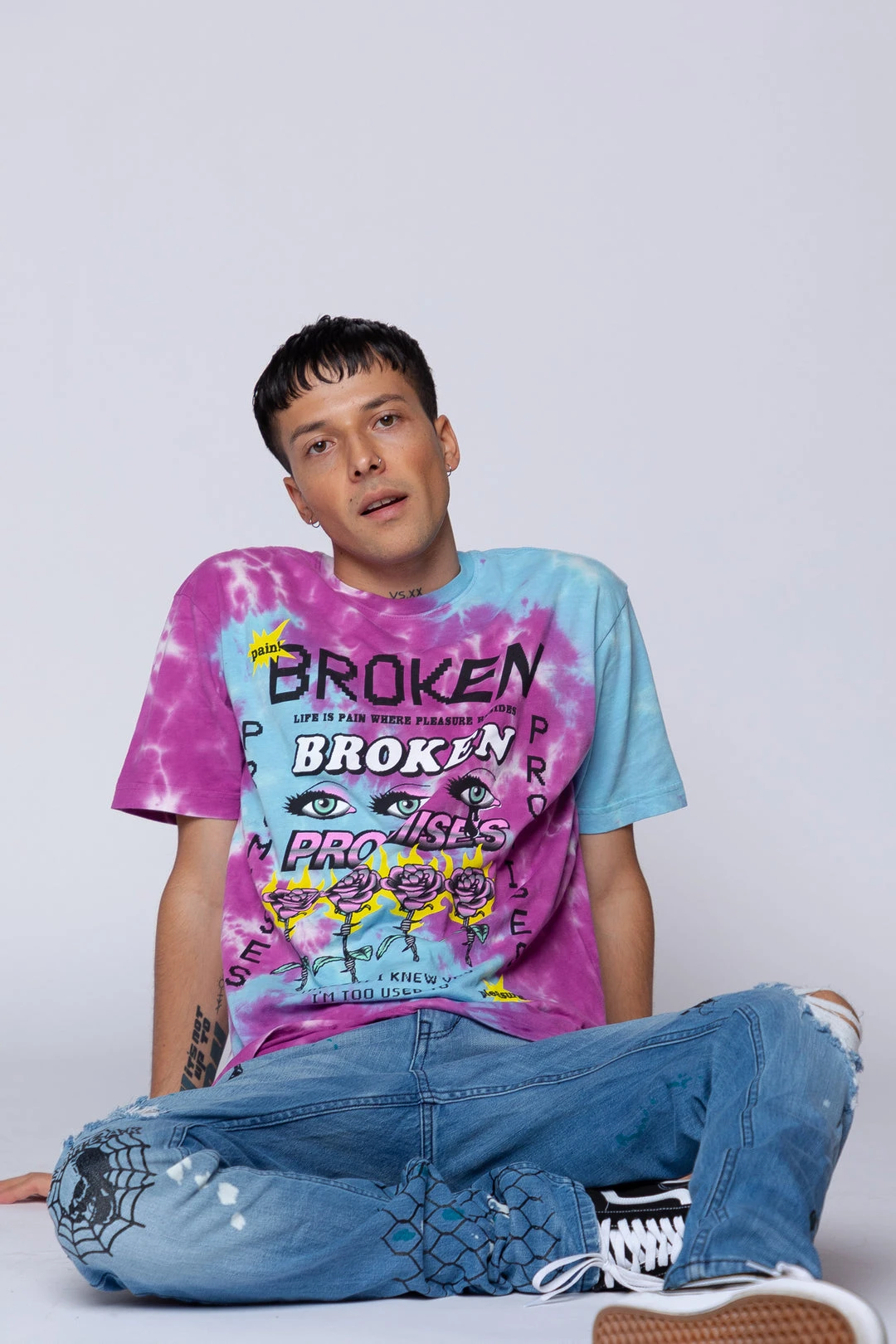 BROKEN PROMISES Pleasure Resides Tie Dye Tee