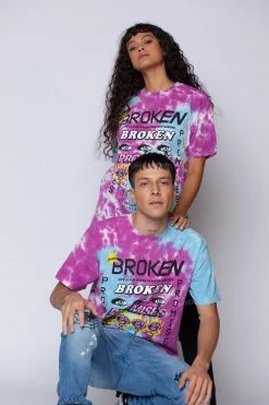 BROKEN PROMISES Pleasure Resides Tie Dye Tee