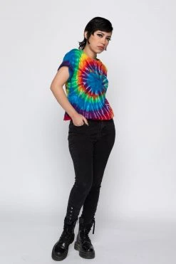 BROKEN PROMISES Emotional Rollercoaster Rainbow Tie Dye Tee Shirts