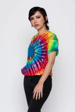 BROKEN PROMISES Emotional Rollercoaster Rainbow Tie Dye Tee Shirts