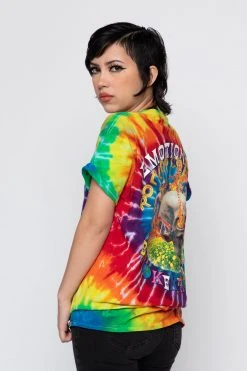 BROKEN PROMISES Emotional Rollercoaster Rainbow Tie Dye Tee Shirts