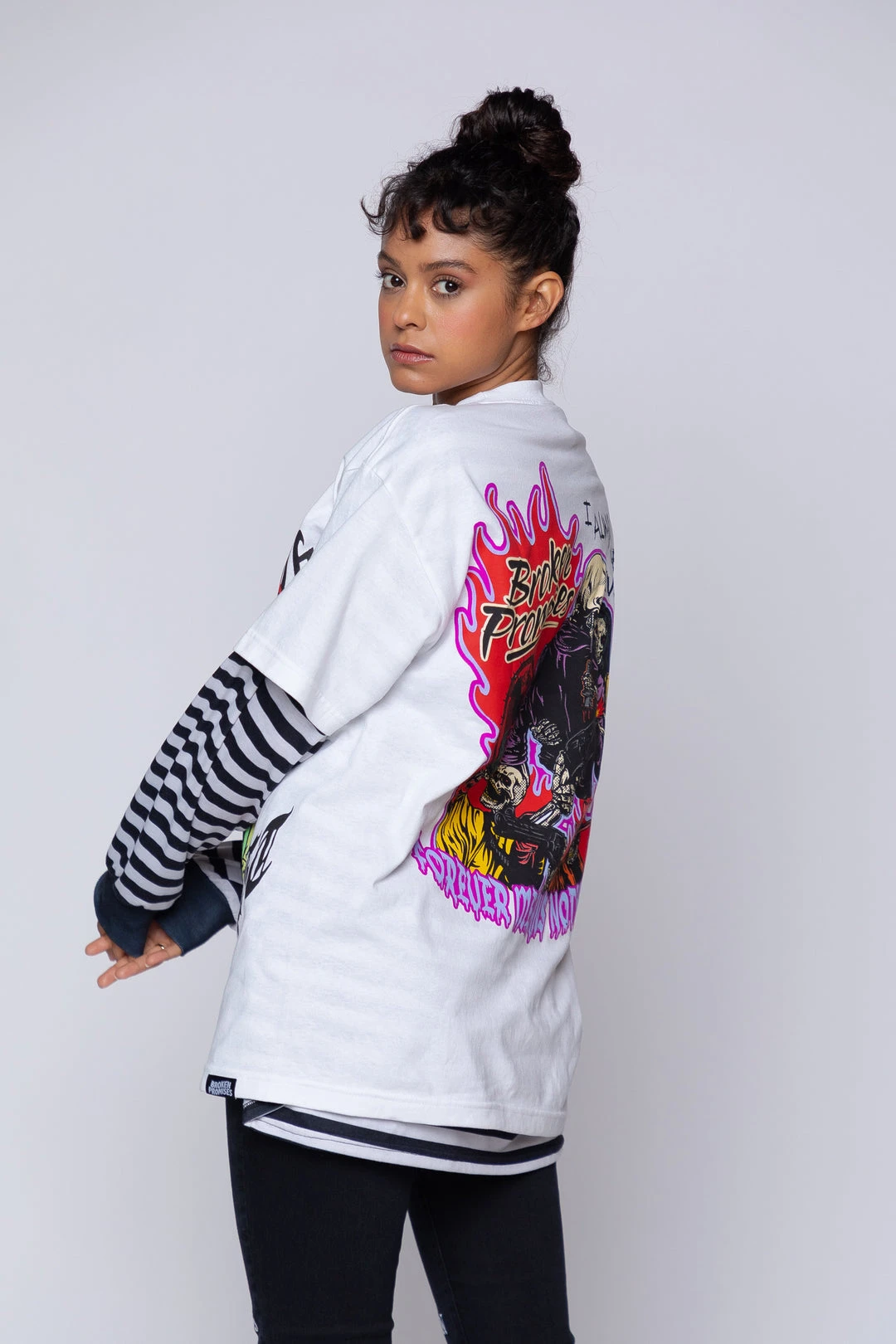 BROKEN PROMISES Shirts Get Even Tee White