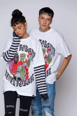 BROKEN PROMISES Shirts Get Even Tee White