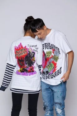 BROKEN PROMISES Shirts Get Even Tee White