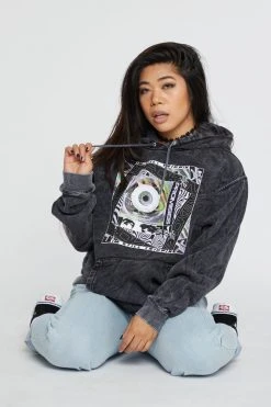 CASH Paranoia Acid Washed Hoodie Hoodies